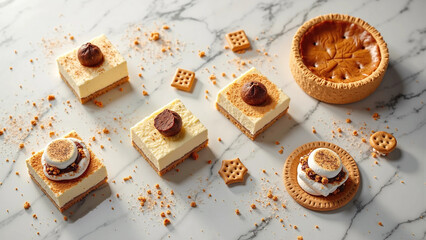 National Graham Cracker Day Desserts with Marshmallow and Cheesecake Treats
