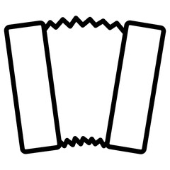 accordion icon Simple thin line stroke