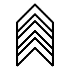 arrow chevron icon Simple thin line stroke