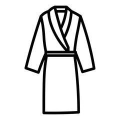 bathrobe icon Simple thin line stroke