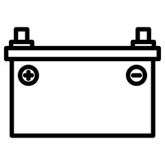 battery icon Simple thin line stroke