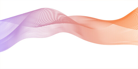 Stylish wave movement artwork with continuous flow and digital smoothness

