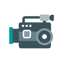 A professional video camera icon illustration design graphic image