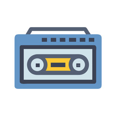Retro Cassette Player Vintage Boombox 80s Music Player Stereo Recorder