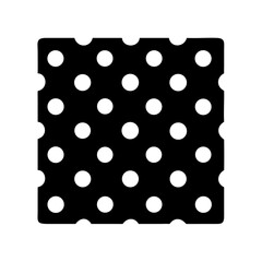 Black and White Polka Dot Pattern Square Design Element Graphic Image