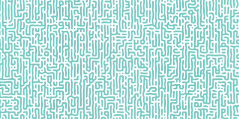 Seamless vector pattern, blots. hexagonal swirl pattern. zigzag, Monochrome, waving, Turing, labyrinth. algorithm psychedelic background. Reaction diffusion. Hand drawn Batik. chaotic motion 3d design