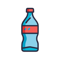 Refreshing Plastic Bottle of Soda Pop Drink Beverage Container
