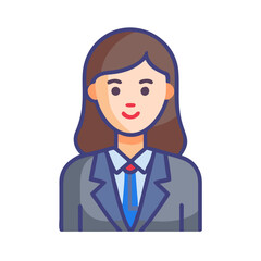 person, character, people, woman, office, suit, manager, smile, boy, tie, job, icon, concept, work, 