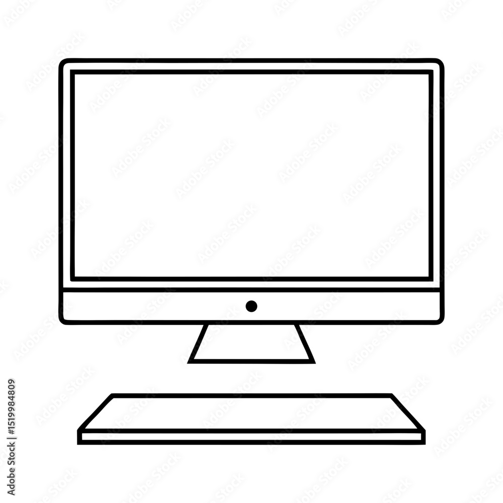 Poster computer monitor with mouse