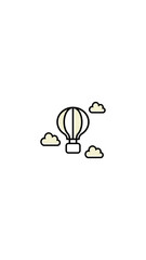hot air balloon icon
