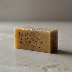 Artisanal Soap Bar with Botanical Speckles for Natural Skincare
