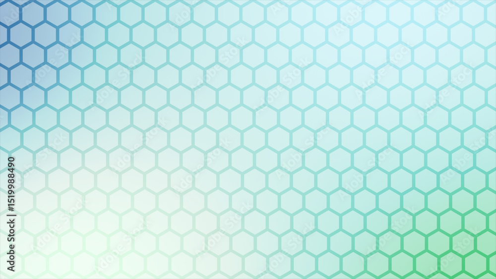 Poster futuristic colorful surface hexagons tiles. trendy simple and minimal geometrical hexagon background
