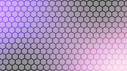 Futuristic Colorful surface hexagons tiles. Trendy simple and minimal geometrical hexagon background