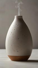 Minimalist Ceramic Vase in Soft Neutral Tone for Home Decor
