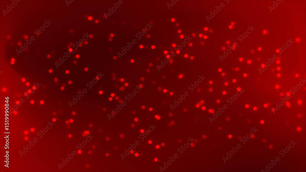Poster red glowing glitter bokeh particles elegant particles background. futuristic glittering particle whi
