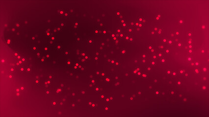 Magenta red glowing glitter bokeh particles elegant particles background. Futuristic glittering particle white background © Chandresh