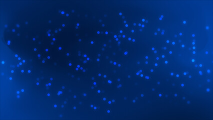Royal blue glowing glitter bokeh particles elegant particles background. Futuristic glittering particle white background