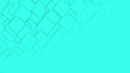 Simple classy moving Cyan squares half gradient minimal white background