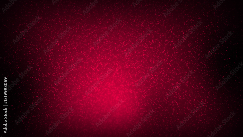 Poster magenta red color glowing technology particle moving over dark background, futuristic particles back