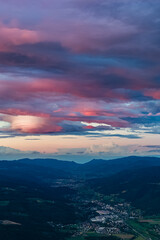 Sonnenuntergang Mürztal - Gewiiter - Abendrot - Hochschwab Gebiet - Hochsteiermark