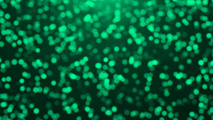 Beautiful Turquoise glitter particles falling and flickering particles over black background,...