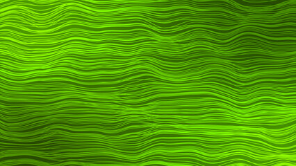Abstract Lime green color horizontal moving wavy lines background, horizontal stripes minimal...