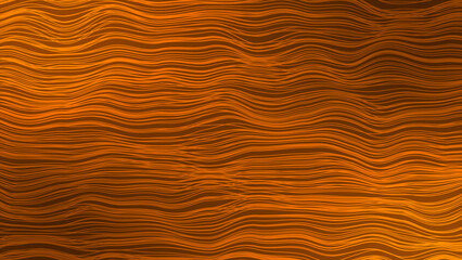 Abstract Orange color horizontal moving wavy lines background, horizontal stripes minimal background