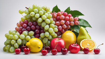 Vibrant Still Life Colorful Fruit Composition