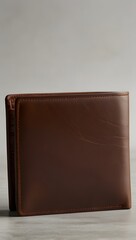 Stylish Brown Leather Wallet with Unique Textured Surface
