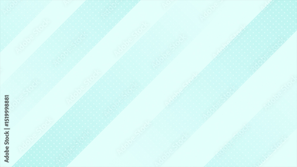 Poster modern cyan color diagonal stripes with circular dots simple and elegant futuristic background