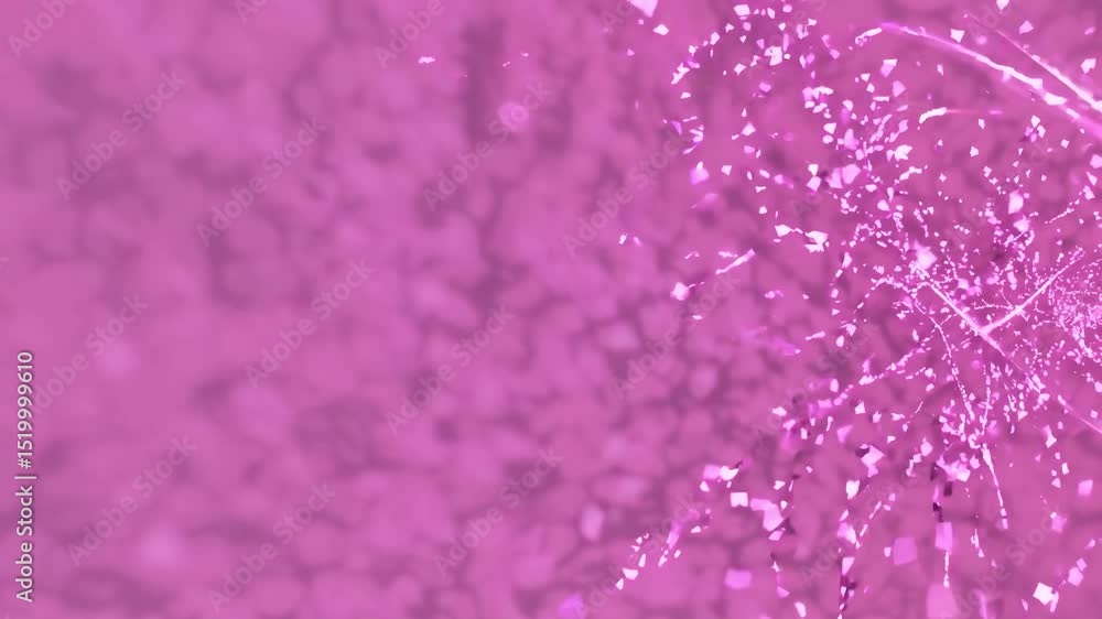 Poster pink energy bursting and flowing across textured abstract background, generating dynamic visual anim