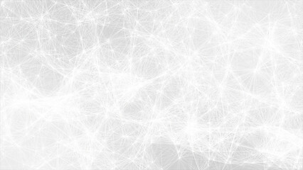 white plexus Abstract digital connection moving dots and linesmesh,Technology background. Network of lines and dots background