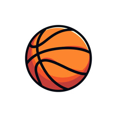 Basketball vector, Basketball Clipart, Sticker, Basketball  sticker, Icon