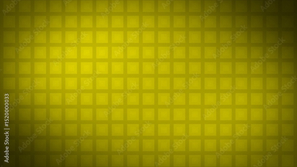Poster simple yellow color gradient background with square shapes