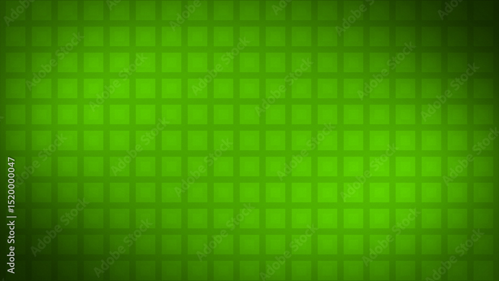 Poster simple lime green color gradient background with square shapes