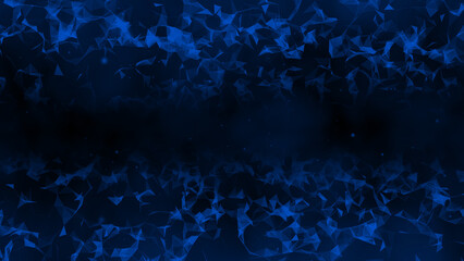 Royal blue plexus Abstract digital connection moving dots and lines,Technology background. Network of lines and dots background