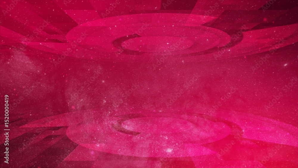 Poster 3d abstract technology futuristic concept background. rotating 3d circle concept magenta red color b