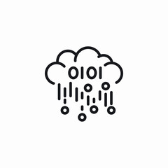 cloud computing icon sign vector