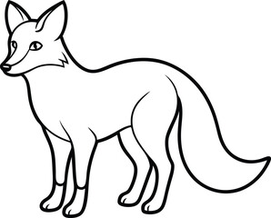 Fox Vector Silhouette Art Icon
