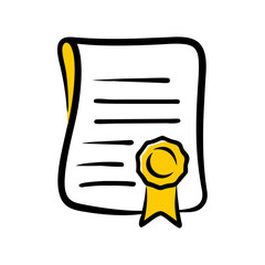 certificate vector icon