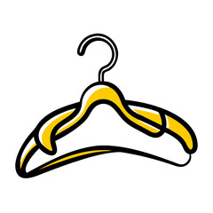 clothes hanger icon vector icon