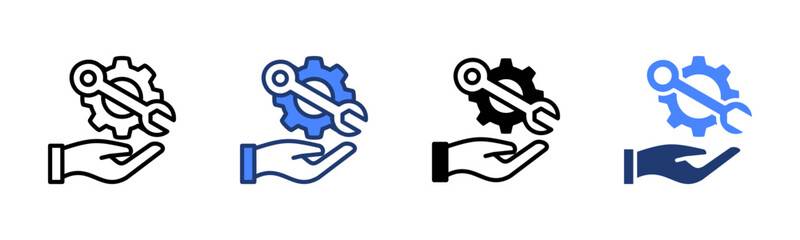 Service icon sheet multiple style collection