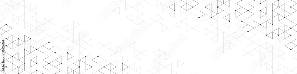 Poster Graphic design element for web page or banner with a geometric pattern of triangle shapes