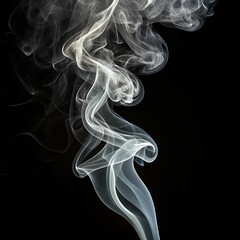 smoke on black background