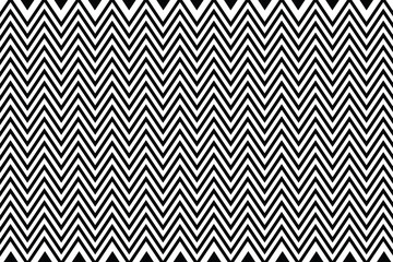 Zigzag Seamless geometric pattern, Black and white cloth texture,