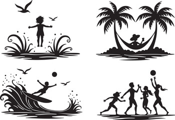 Outdoor Vacation Kids SVG & Vector Bundle

