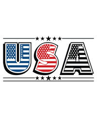 Usa  Happy 4th Of July shirt print template typography design for art



