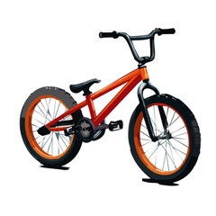 bmx bicycle isolated on white background vector graphic design