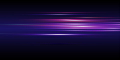 Glowing speed effect. Abstract rays of movement and speed.