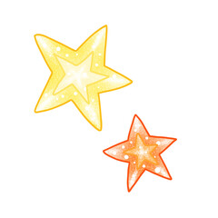 Starfish Illustration &ndash; Cute Summer Ocean Clipart